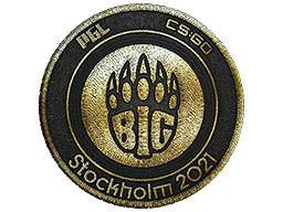 Нашивка | BIG (Gold) | Stockholm 2021