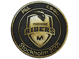 Нашивка | Movistar Riders (Gold) | Stockholm 2021