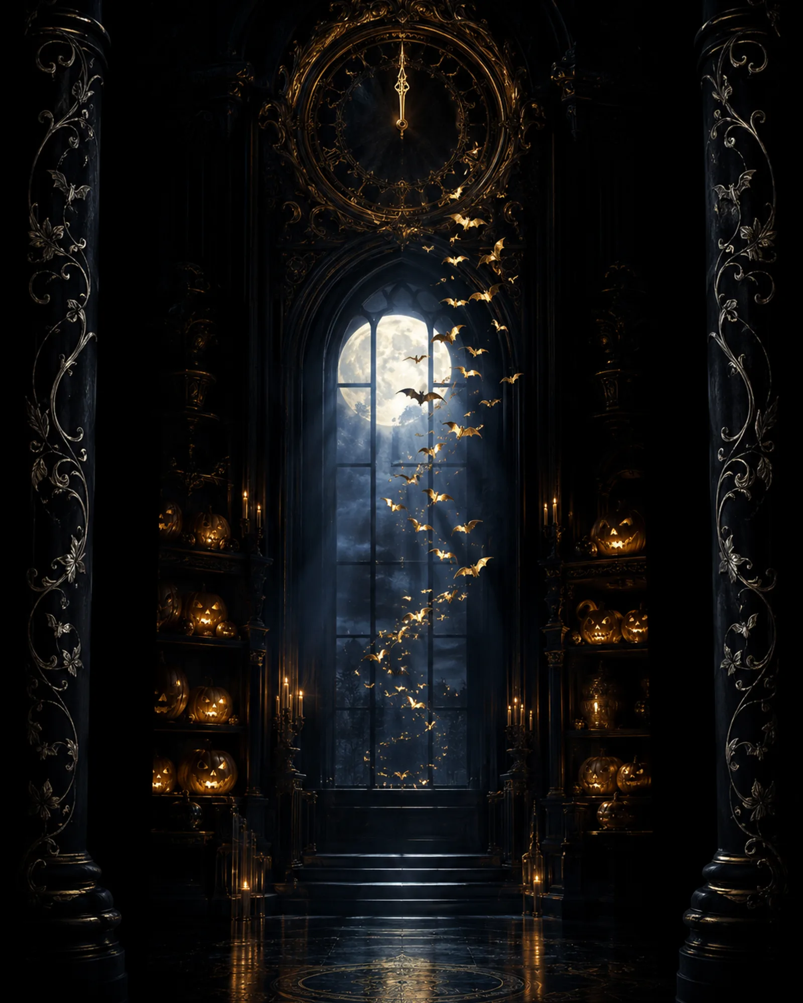 Оформление | Card Background · Midnight Gold