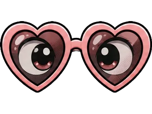 Вещь питомца | Heart glasses