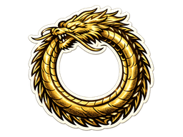 Наклейка | Dragon · Gold