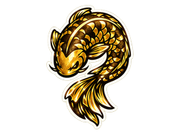Наклейка | Koi · Gold