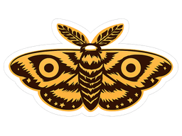 Наклейка | Moth · Gold