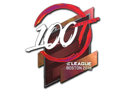 Наклейка | 100 Thieves (Holo) | Boston 2018