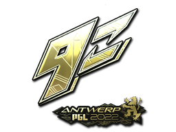 Наклейка | 9z Team (Gold) | Antwerp 2022