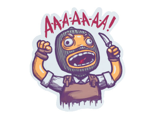 Наклейка | Angry T