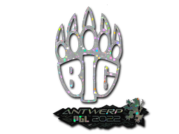 Наклейка | BIG (Glitter) | Antwerp 2022