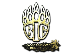 Наклейка | BIG (Gold) | Antwerp 2022