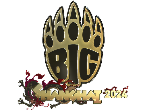 Наклейка | BIG (Gold) | Shanghai 2024