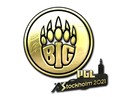 Наклейка | BIG (Gold) | Stockholm 2021