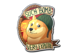 Наклейка | Bomb Doge