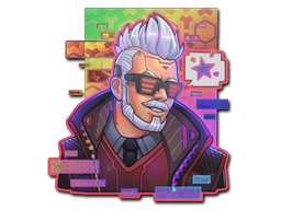 Наклейка | Cyber Romanov (Holo)