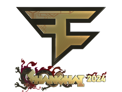 Наклейка | FaZe Clan (Gold) | Shanghai 2024
