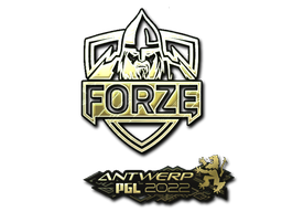 Наклейка | forZe eSports (Gold) | Antwerp 2022