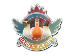 Наклейка | Hard Cluck Life (Holo)