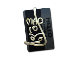 Наклейка | Hello MAC-10 (Gold)