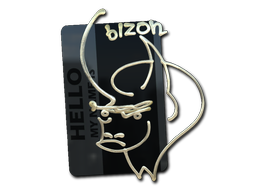 Наклейка | Hello PP-Bizon (Gold)