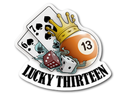 Наклейка | Lucky 13