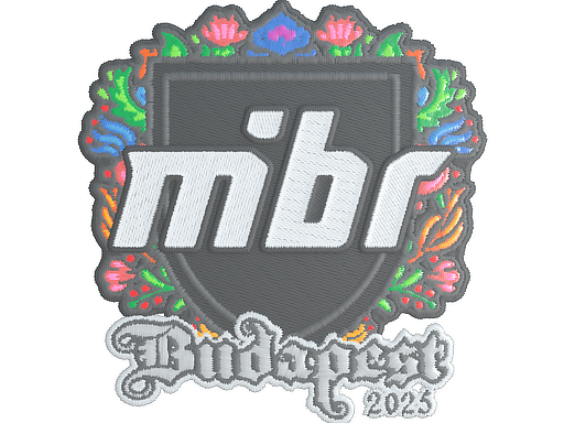 Наклейка | MIBR (Embroidered) | Budapest 2025