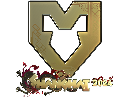 Наклейка | MOUZ (Gold) | Shanghai 2024