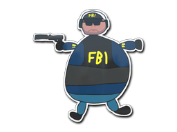 Наклейка | Poorly Drawn FBI