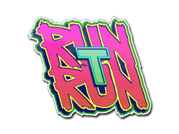 Наклейка | Run T, Run