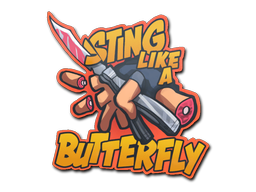 Наклейка | Sting Like A Butterfly