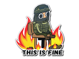 Наклейка | This Is Fine (CT)