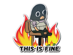 Наклейка | This Is Fine (T)