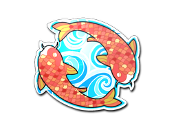 Наклейка | Twin Koi