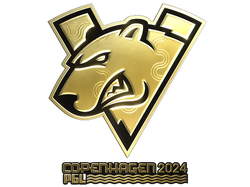 Наклейка | Virtus.pro (Gold) | Copenhagen 2024